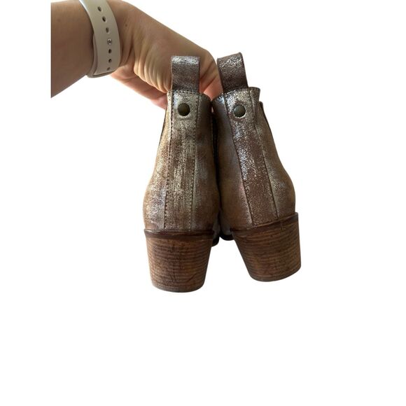 Seychelles Wanderlust Booties  Metallic 7.5 Tan Brown Metallic - Picture 7 of 8